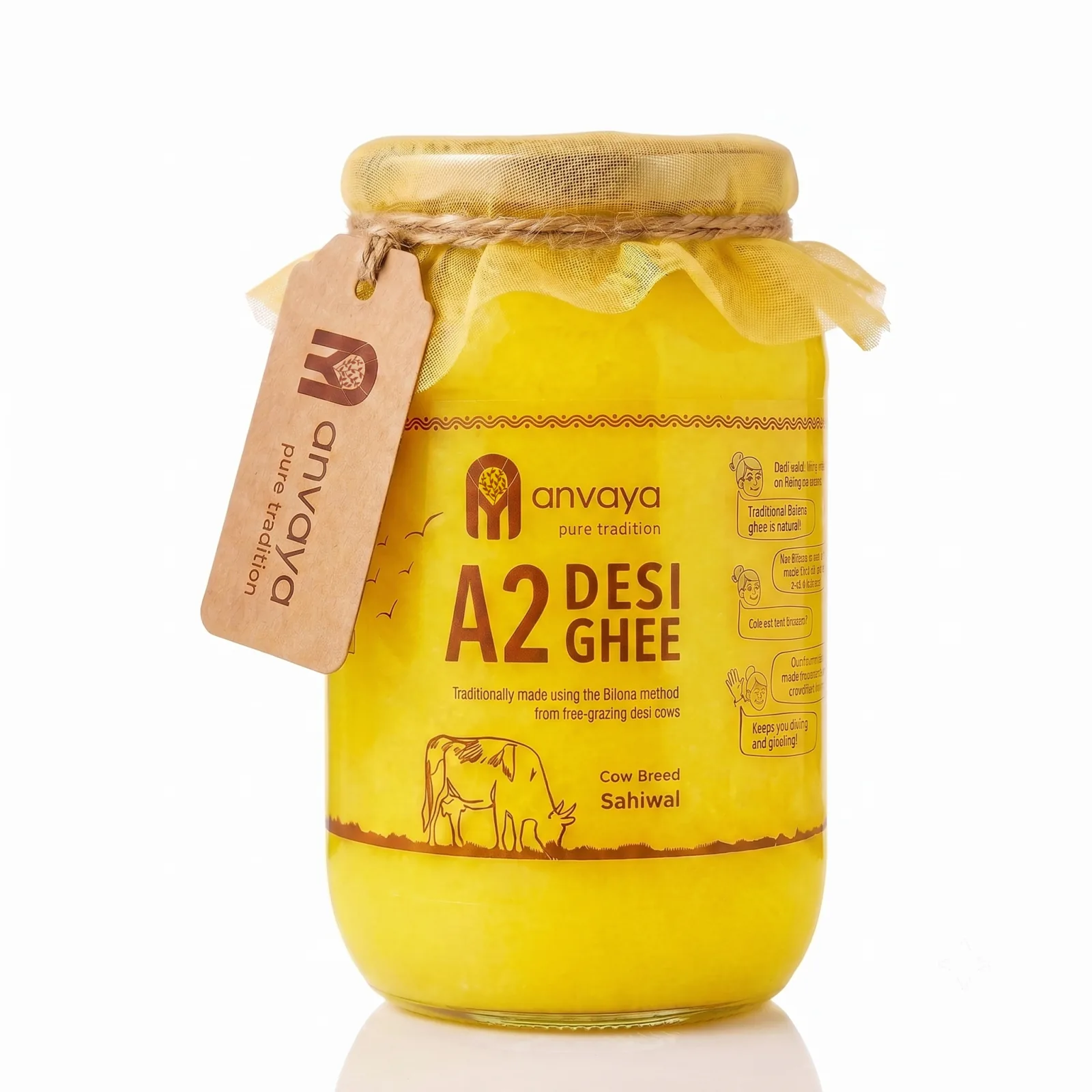 A2 Desi Cow Ghee 1 L